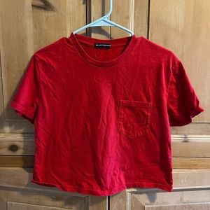 red brandy melville crop top